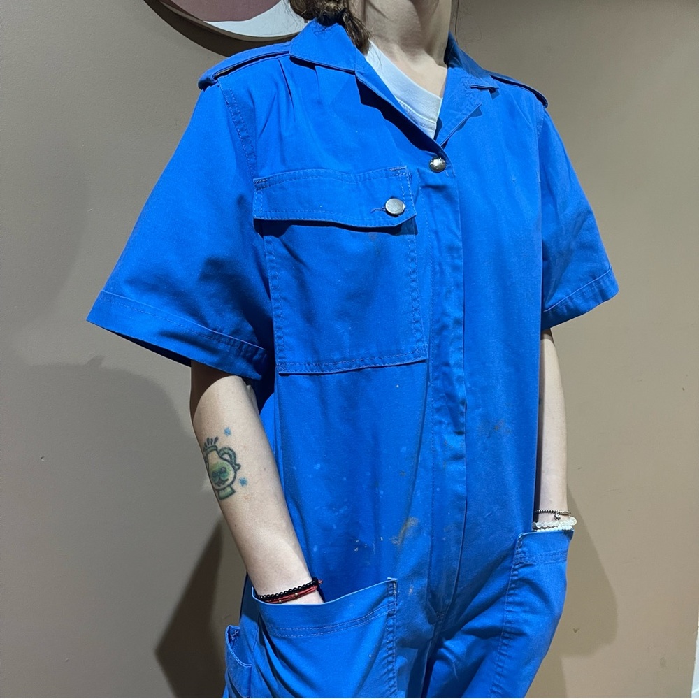 Vintage Emery Blue Jumpsuit